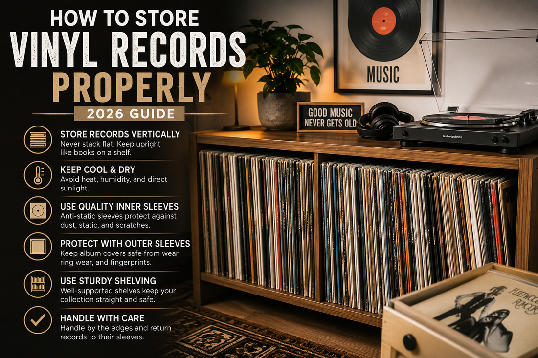 How to Store Vinyl Records Properly (2026 Guide)