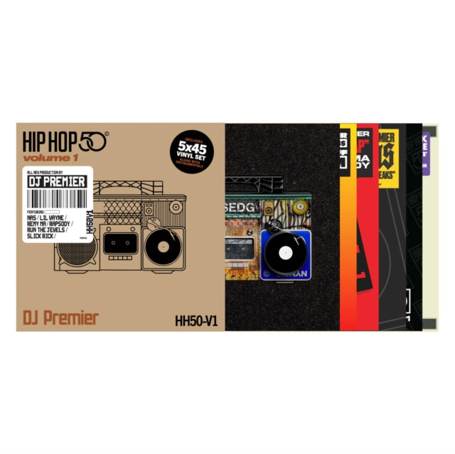 Dj Premier - Hip Hop 50: Vol 1 (5-7Inch/Color Vinyl)