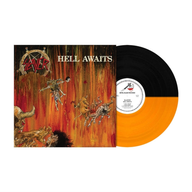 Slayer - Hell Awaits (Transparent Orange & Black Split LP Vinyl) & Diabolus In Musica & Divine Intervention & Live: Decade Of Aggression & South Of Heaven & Repentless (Trans Orange Yellow Black Splatter LP Vinyl) & Monsters Of Rock 1994