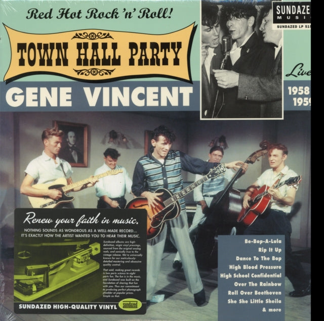 Gene Vincent - Live At Town Hall Party 1958 & 1959 - LP Vinyl