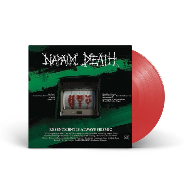 Napalm Death - Enemy Of The Music Business (Red LP Vinyl) & Resentment Is Always Seismic - A Final Throw Of Throes & Resentment Is Always Seismic - A Final Throw Of Throes (Transparent Red LP Vinyl)