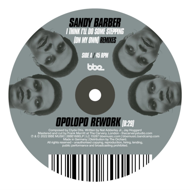 Sandy Barber - I Think I'll Do Some Stepping (On My Own) Remixes - LP Vinyl