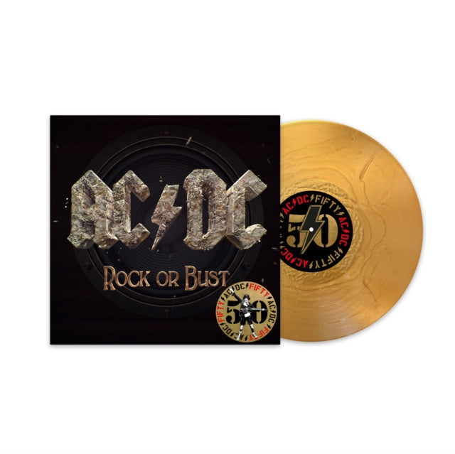 Ac/Dc - Back In Black (180G) & Rock Or Bust (50Th Anniversary/Gold Color LP Vinyl)