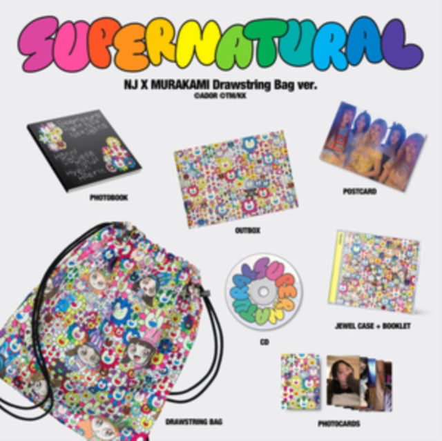 Newjeans Supernatural Nj X Murakami (Drawstring Bag Ver.) & Newjeans Supernatural Nj X Murakami (Cross Bag Ver.)