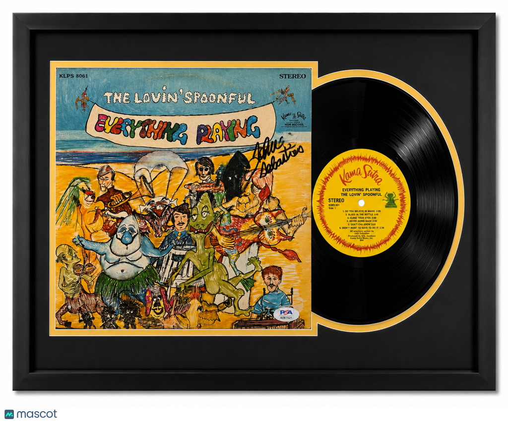 John Sebastian Signed Everything Playing Framed Vinyl PSA