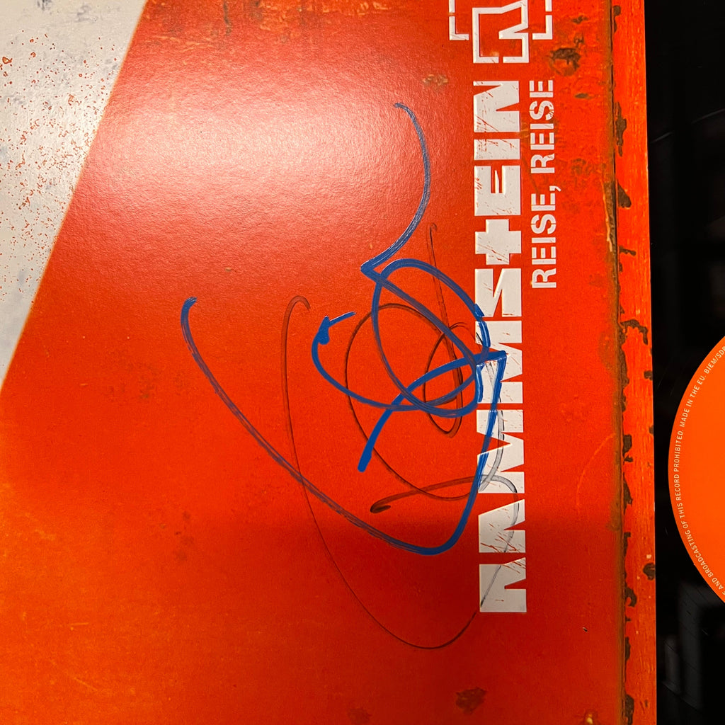 Till Lindemann Signed Reise Reise Framed Vinyl Album PSA