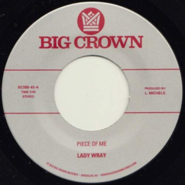Lady Wray - Piece Of Me B/E Come On In - 7 Inch Vinyl