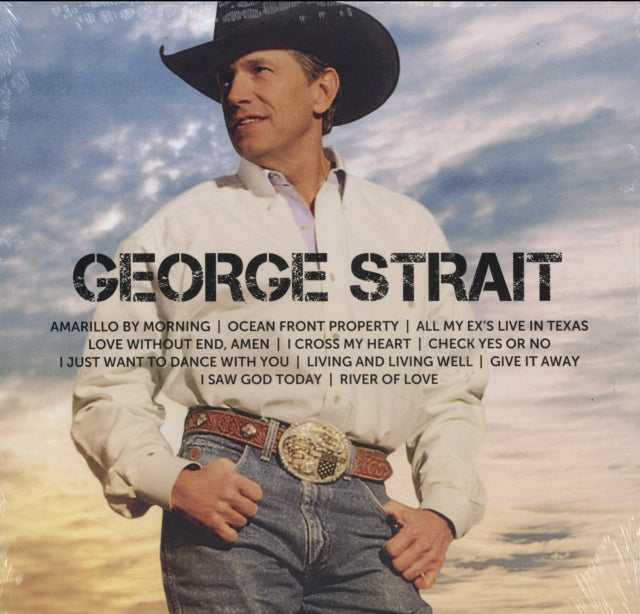 George Strait - #1'S Volume 1 (Blue LP Vinyl) & Classic Christmas (LP) & #1'S Volume 2 (Tan LP Vinyl) & Icon
