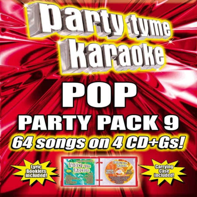 Party Tyme Karaoke - Pop Party Pack 9 (4CD)