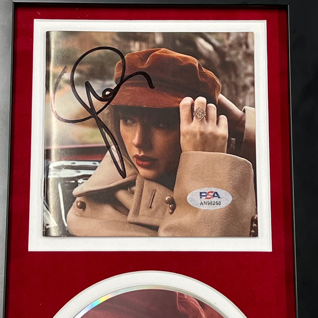 Taylor Swift Signed CD Cover Framed PSA/DNA RED Autographed