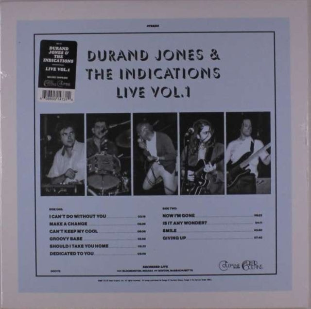 Durand & The Indications Jones - Durand Jones & The Indications: Live Vol. 1 - LP Vinyl