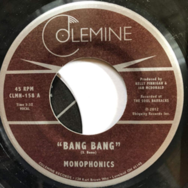 Monophonics - Bang Bang / Thinking Black - 7 Inch Vinyl