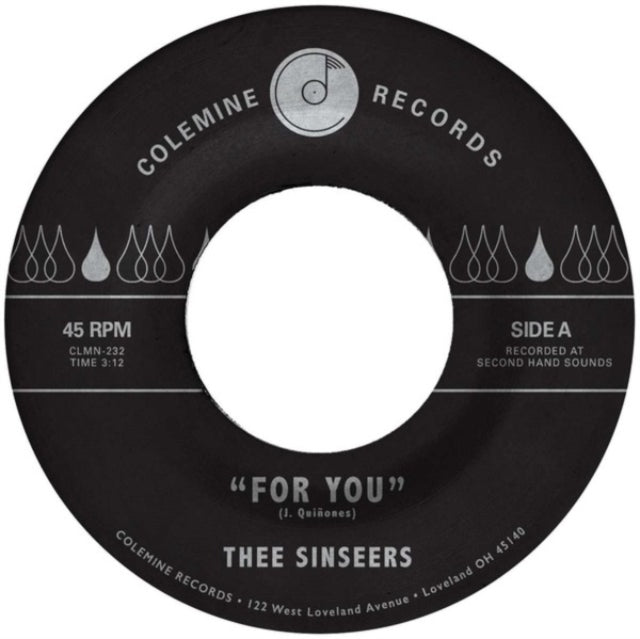 Thee Sinseers - For You / Si Lloraras (Blue 7Inch) - 7 Inch Vinyl