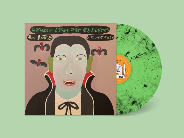 Jad & David Fair - Monster Songs For Children (Lime With Black Swirl LP Vinyl)