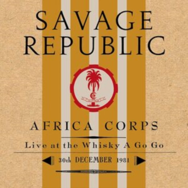 Africa Corps Live At The Whisky A Go Go 30Th December 1981 (Clear Transluscent LP Vinyl)