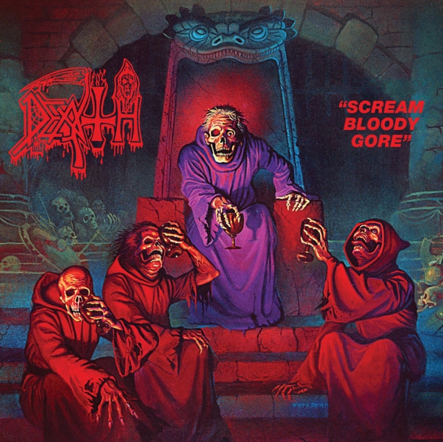 Scream Bloody Gore (Neon Violet, Bone White & Red  Tri Color Merge With Splatter LP Vinyl) & Human (Bone White, Blue Jay & Gold Tri Color Merge With Splatter LP Vinyl) & Individual Thought Patterns - Reissue