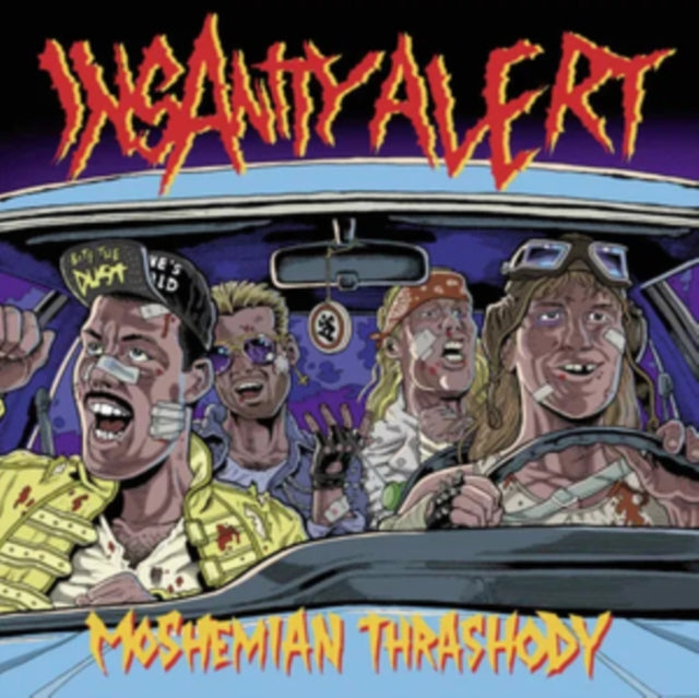 Insanity Alert - Moshemian Thrashody (Crystal Clear Vinyl W/ Orange, Turquoise & Purple Splatter)