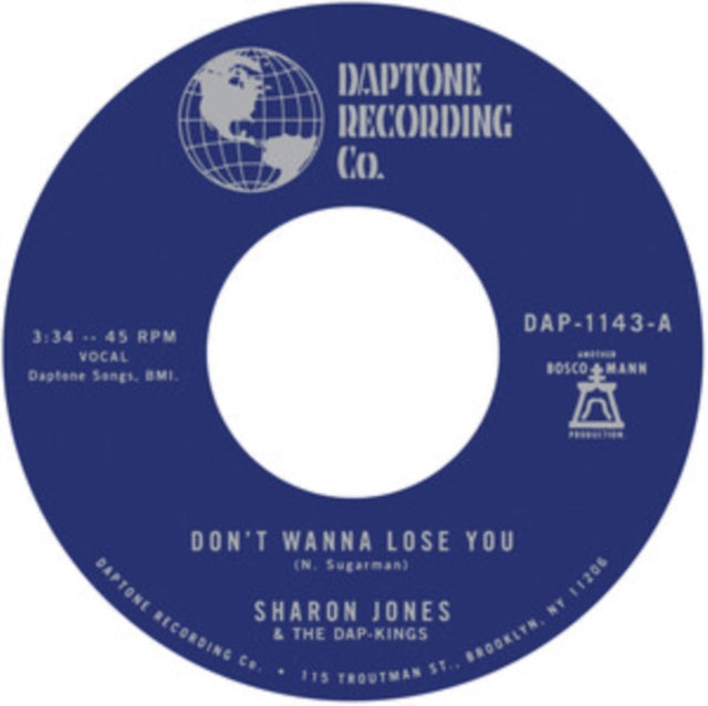 Sharon & The Dap-Kings Jones - Don't Want To Lose You B/W Don't Give A Friend A Number - 7 Inch Vinyl