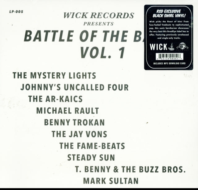 Wick Records Presents Battle Of The Bands Vol. 1 (Black Swirl LP Vinyl) (Rsd)