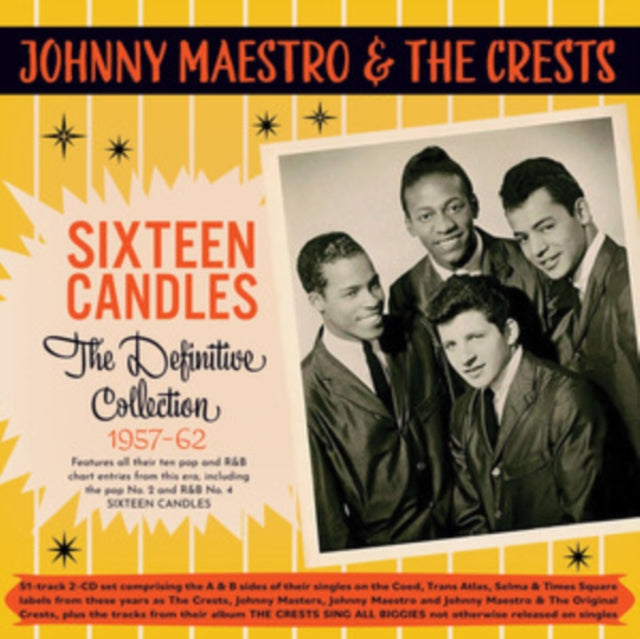 Johnny & The Crests Maestro - Sixteen Candles: The Definitive Collection 1957-62 - CD