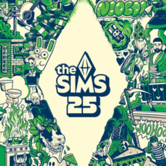 Various Artists - Sims 25Th Ost (Limited) (2LP/Half Clear & Half Neon Green Vinyl)