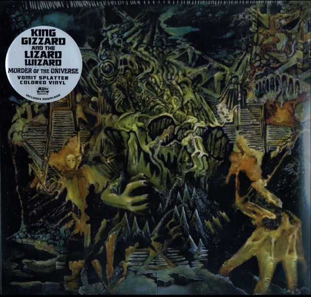 King Gizzard & The Lizard Wizard - Live In Brussels '19 (Fuzz Club Official Bootleg) & Live In Adelaide '19 (Fuzz Club Official Bootleg) & Murder Of The Universe (Transparent Green W/Mustard Yelow Splatter LP Vinyl) & Eyes Likes The Sky (Peach LP