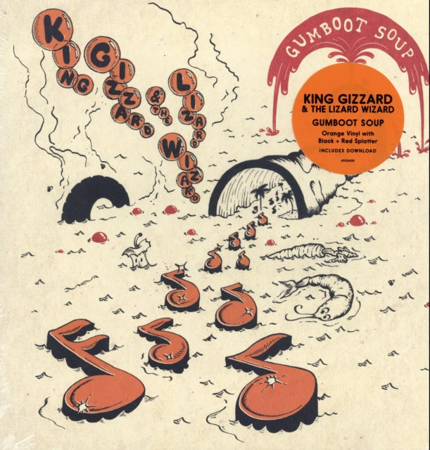 King Gizzard & The Lizard Wizard - Live In Brussels '19 (140G/3LP) & Murder Of The Universe (Transparent Green W/Mustard Yelow Splatter LP Vinyl) & Gumboot Soup