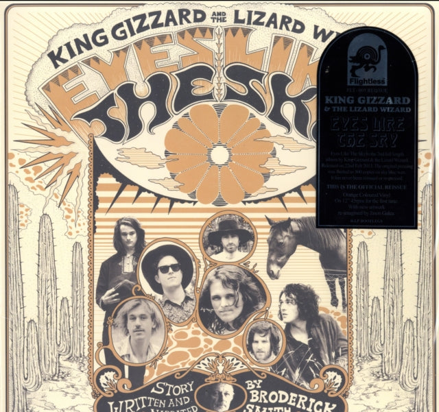 King Gizzard & The Lizard Wizard - Live In Brussels '19 (140G/3LP) & Murder Of The Universe (Transparent Green W/Mustard Yelow Splatter LP Vinyl) & Eyes Likes The Sky (Peach LP Vinyl)