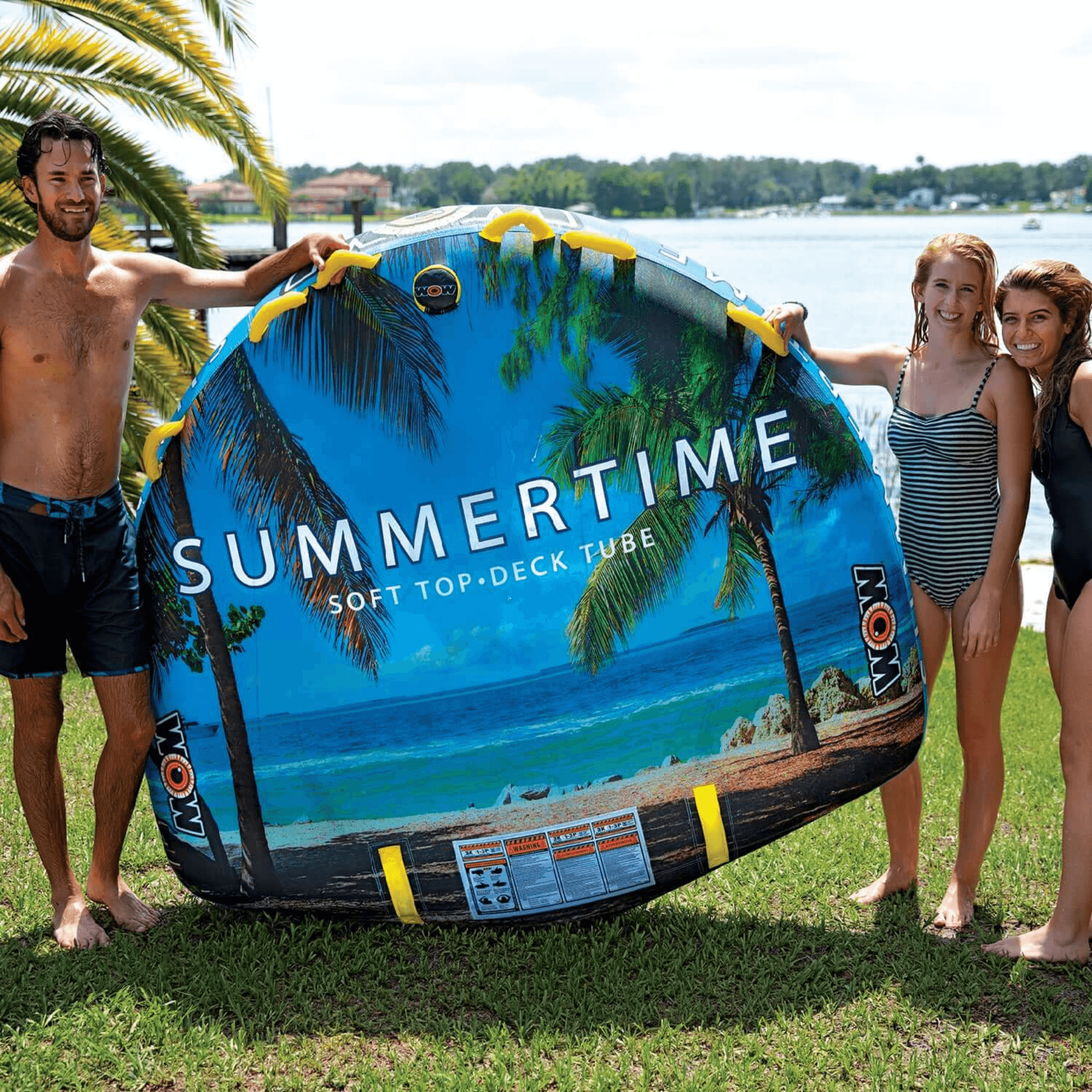 WOW Watersports Summertime 3P Towable with Soft Top for Smooth Ride