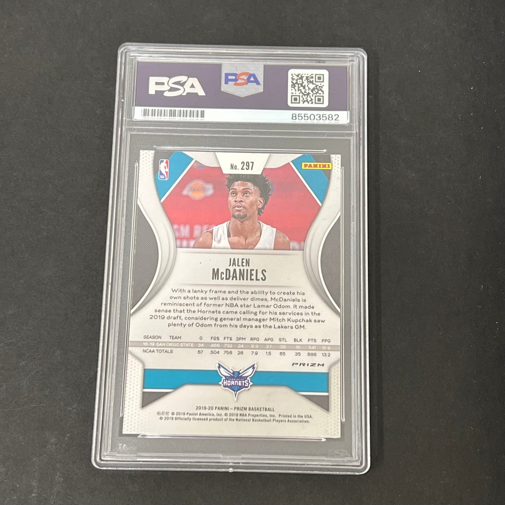 2019-20 Panini Prizm Basketball #297 Jalen Mcdaniels Signed Card Autographed