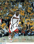 Al Harrington Golden State Warriors Signed Basketball Photo PSA