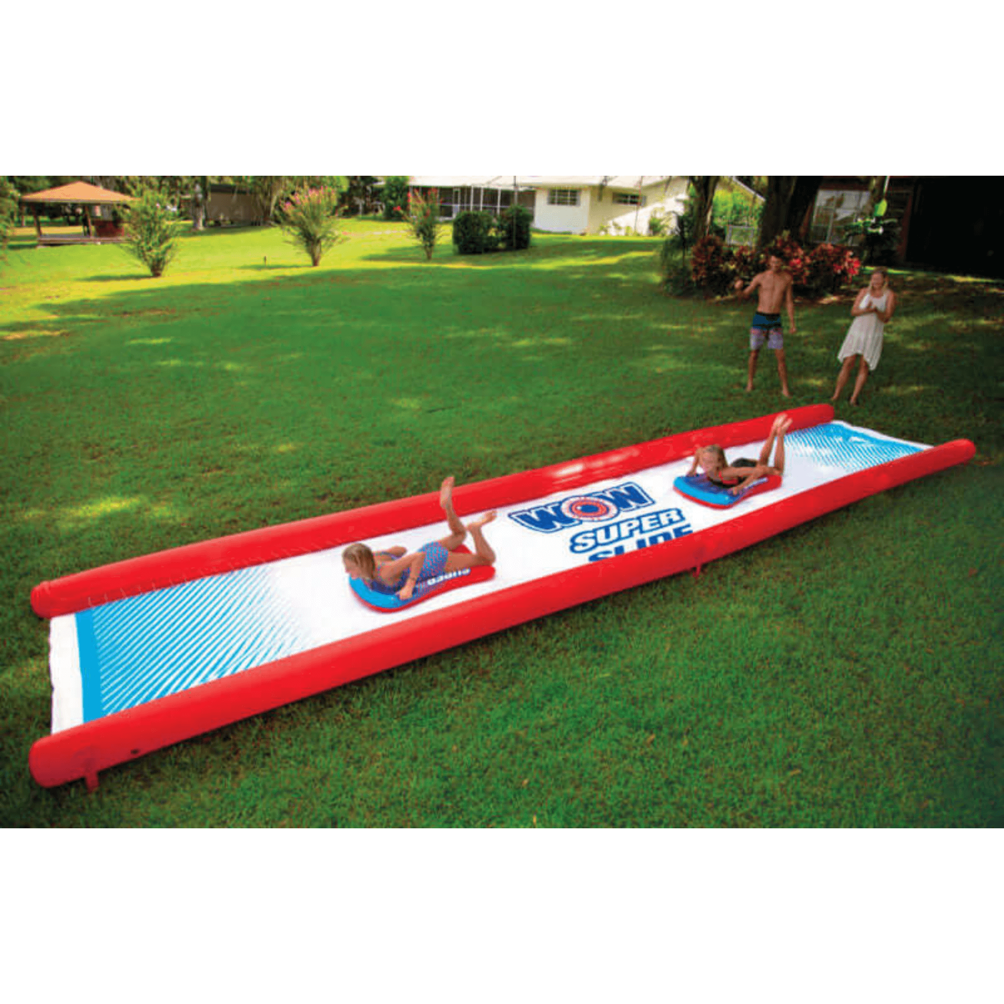 WOW Watersports Backyard Mega Water Slide 25' X 6' with 2 Mega Sleds and Sprinkler