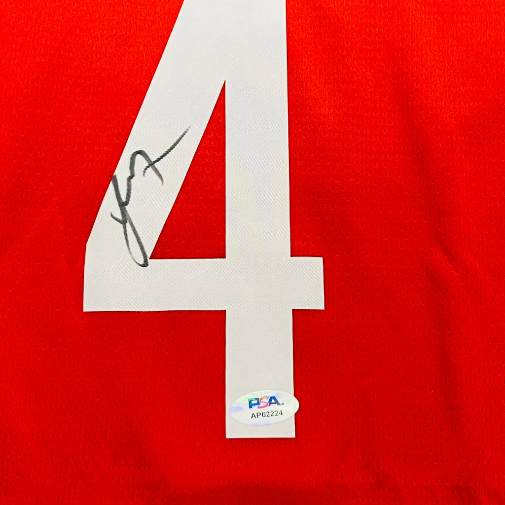 Jalen Green Signed Jersey PSA Houston Rockets Autographed