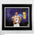 Kawhi Leonard San Antonio Spurs Signed Basketball 16x20 Framed Photo PSA