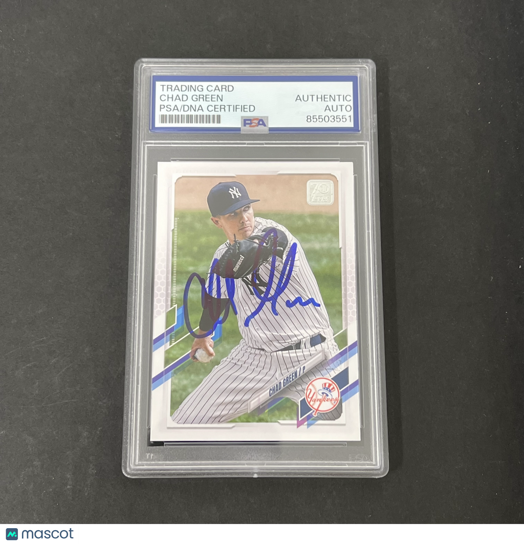 Topps 2021 Update Series #US290 Chad Green Signed Card PSA Autographed