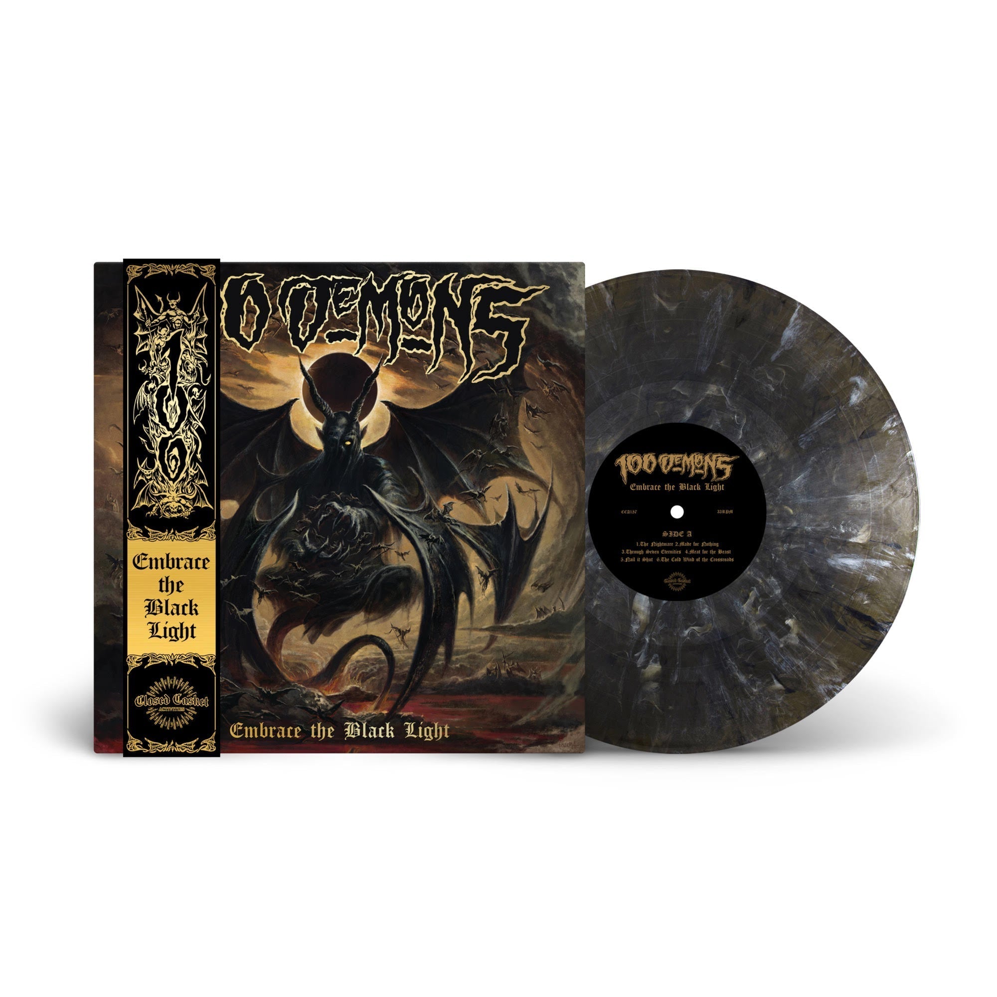 100 Demons - Embrace The Black Light (Indie Exclusive) [Onyx Marble] Vinyl Record