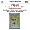 Rorem / Laredo / Indianapolis So / Stern - Double Concerto For Violin Cello & Orchestra - Music CD