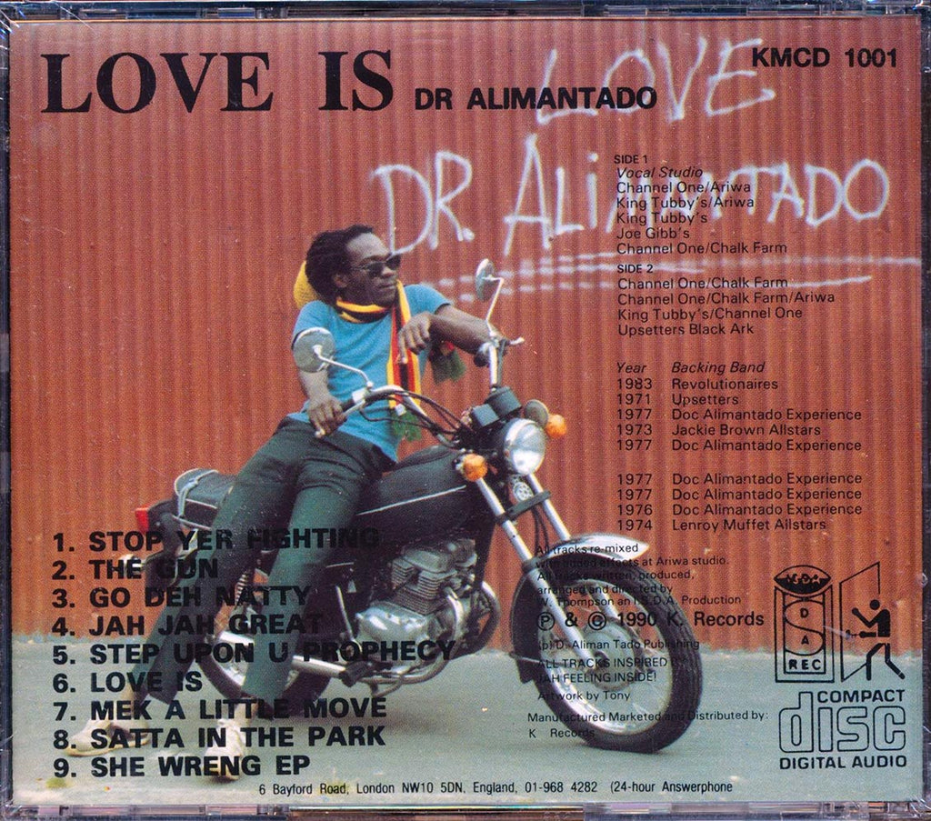Dr. Alimantado - Love Is Music CD