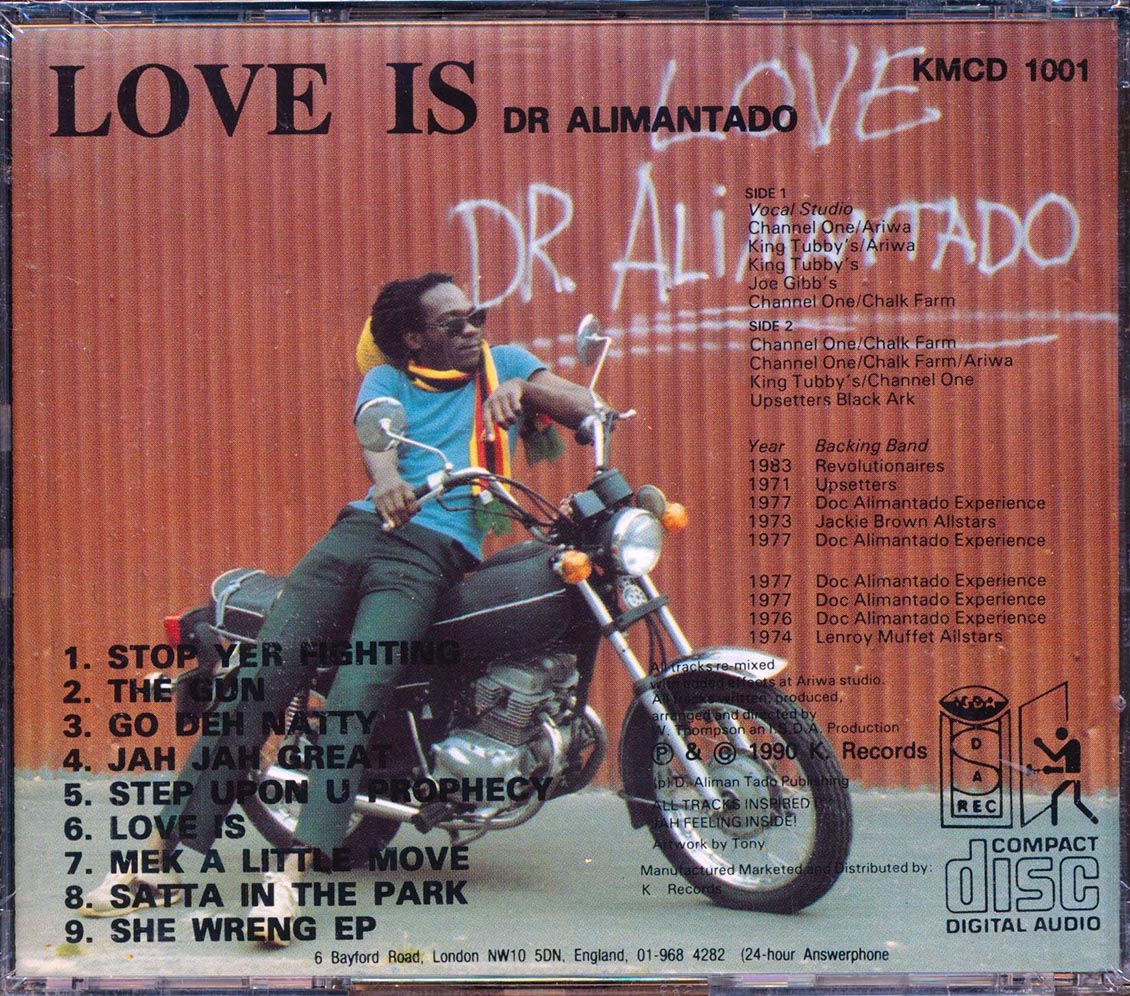 Dr. Alimantado - Love Is Music CD