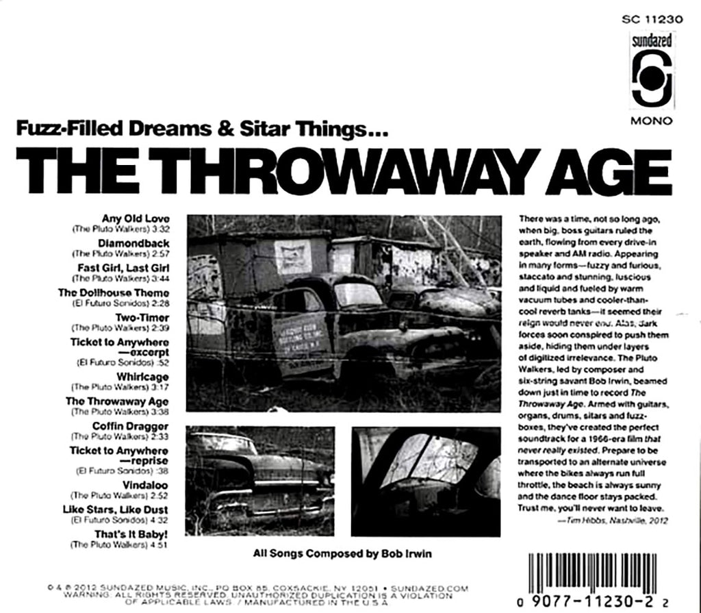 Bob Irwin, The Pluto Walkers, El Futuro Sonidos - The Throwaway Age: Original Motion Picture Soundtrack Music CD