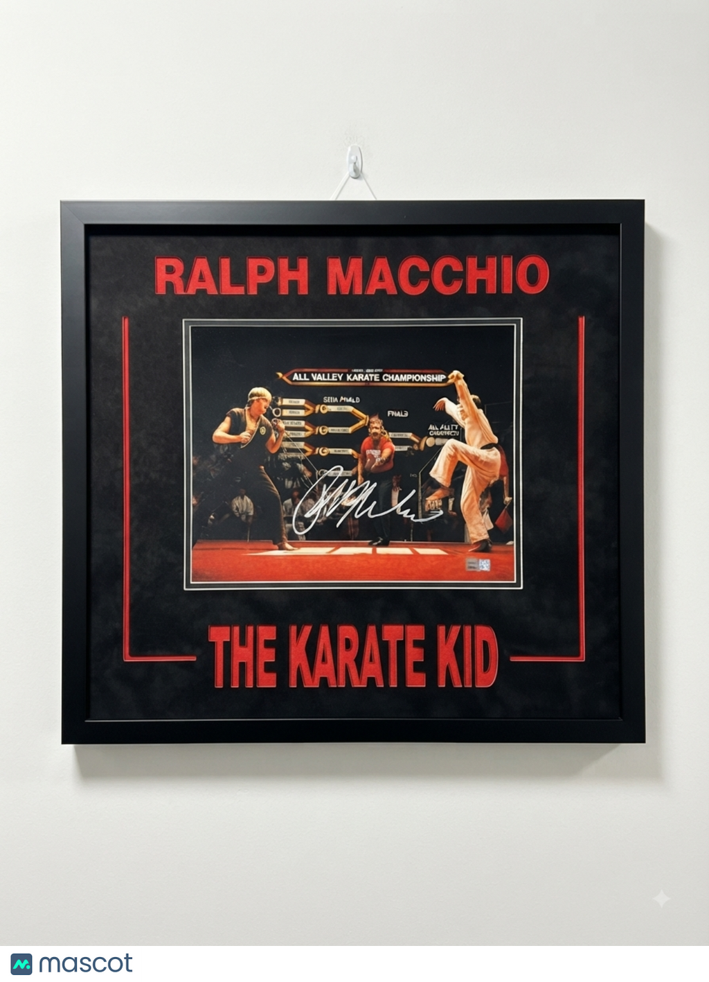 Ralph Macchio Signed Karate Kid Framed Photo 20x22 TriStar Autographed