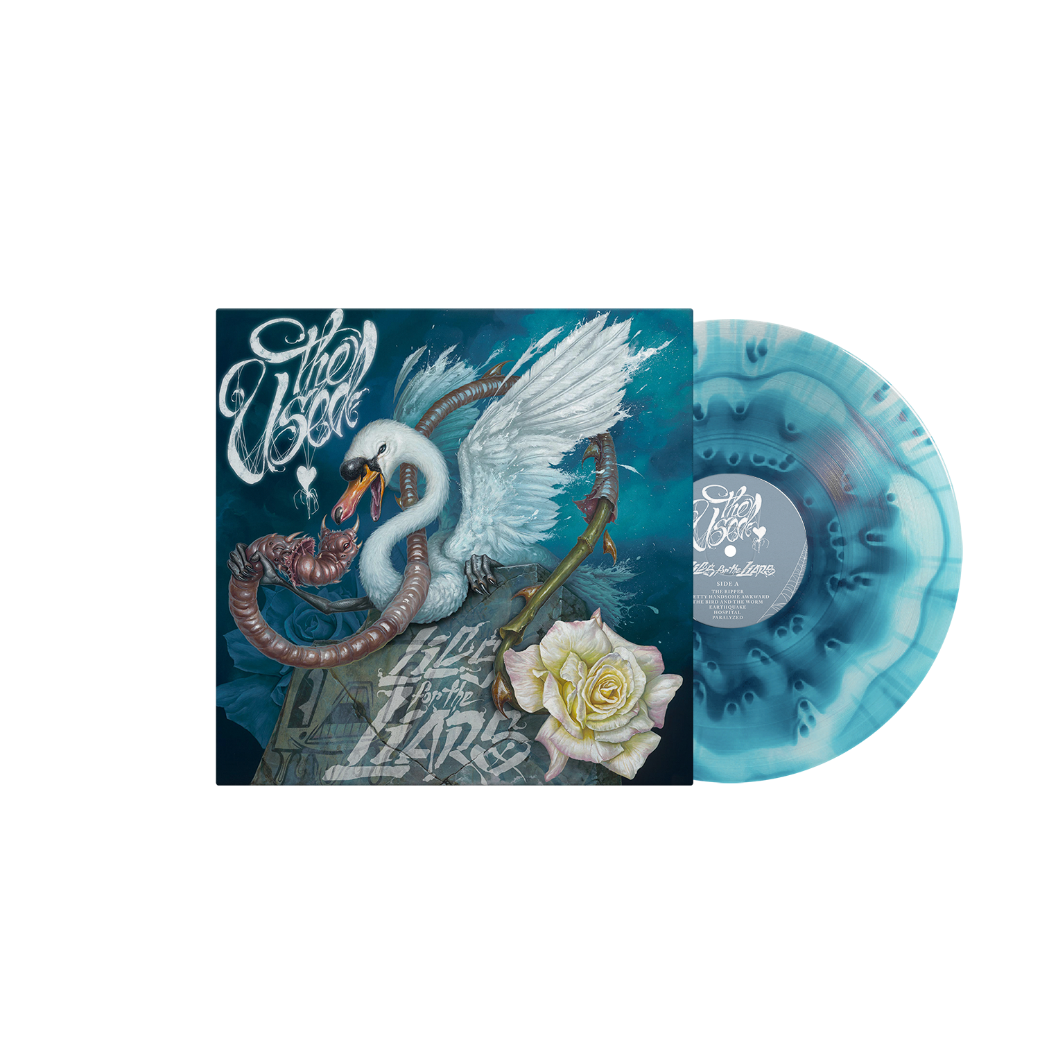 The Used - Lies For The Liars LP (Limited Edition – Only 500 Made, Ultra Clear + Sea Blue Cloudy Vinyl) - Vinyl Record