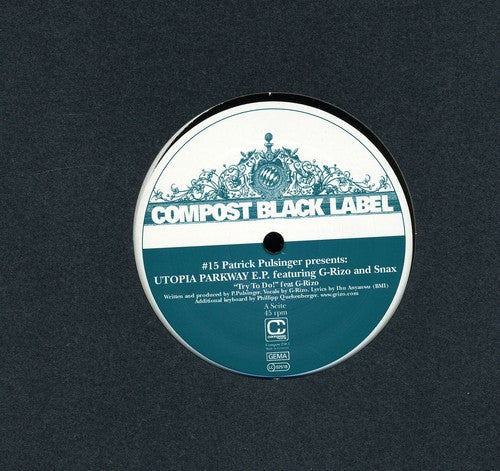 Pulsinger,patrick - Compost Black Label #15: Utopia Parkway Ep - Vinyl Record
