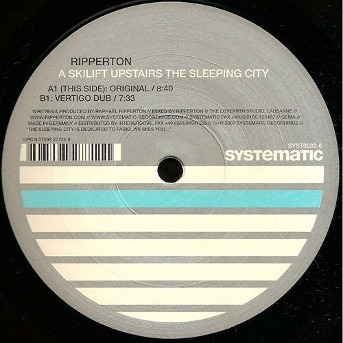 Ripperton - Skilift Upstair The Sleeping City - Vinyl Record