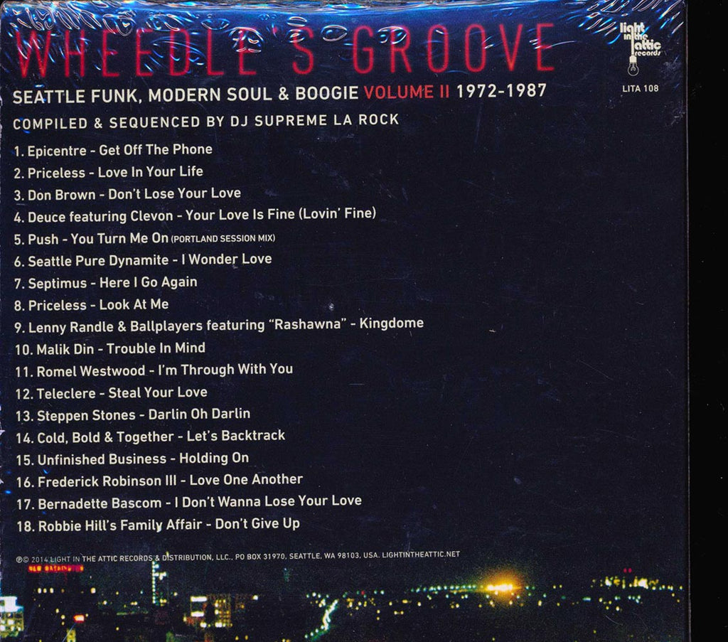 Various - Wheedle's Groove: Seattle Funk, Modern Soul & Boogie Volume 2: 1972-1987 Music CD