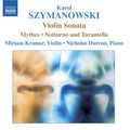 Szymanowski / Kramer / Durcan - Music For Violin & Piano - Music CD