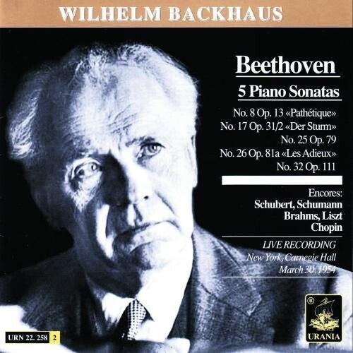 Beethoven / Backhaus - 5 Piano Sonatas - Music CD