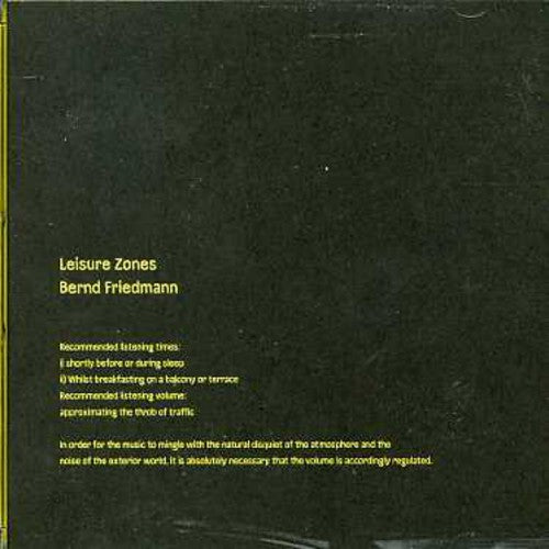 Friedmann,bernd - Leisure Zones - Music CD