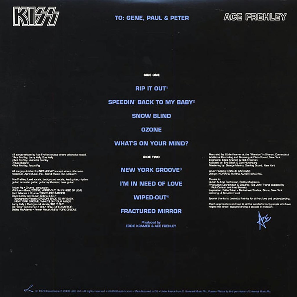 Kiss - Ace Frehley (picture disc) Vinyl Record