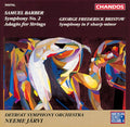 Barber / Bristow / Jarvi / Detriot Symphony - Symphony 2, Op 19 / Symphony In F-sharp Minor - Music CD